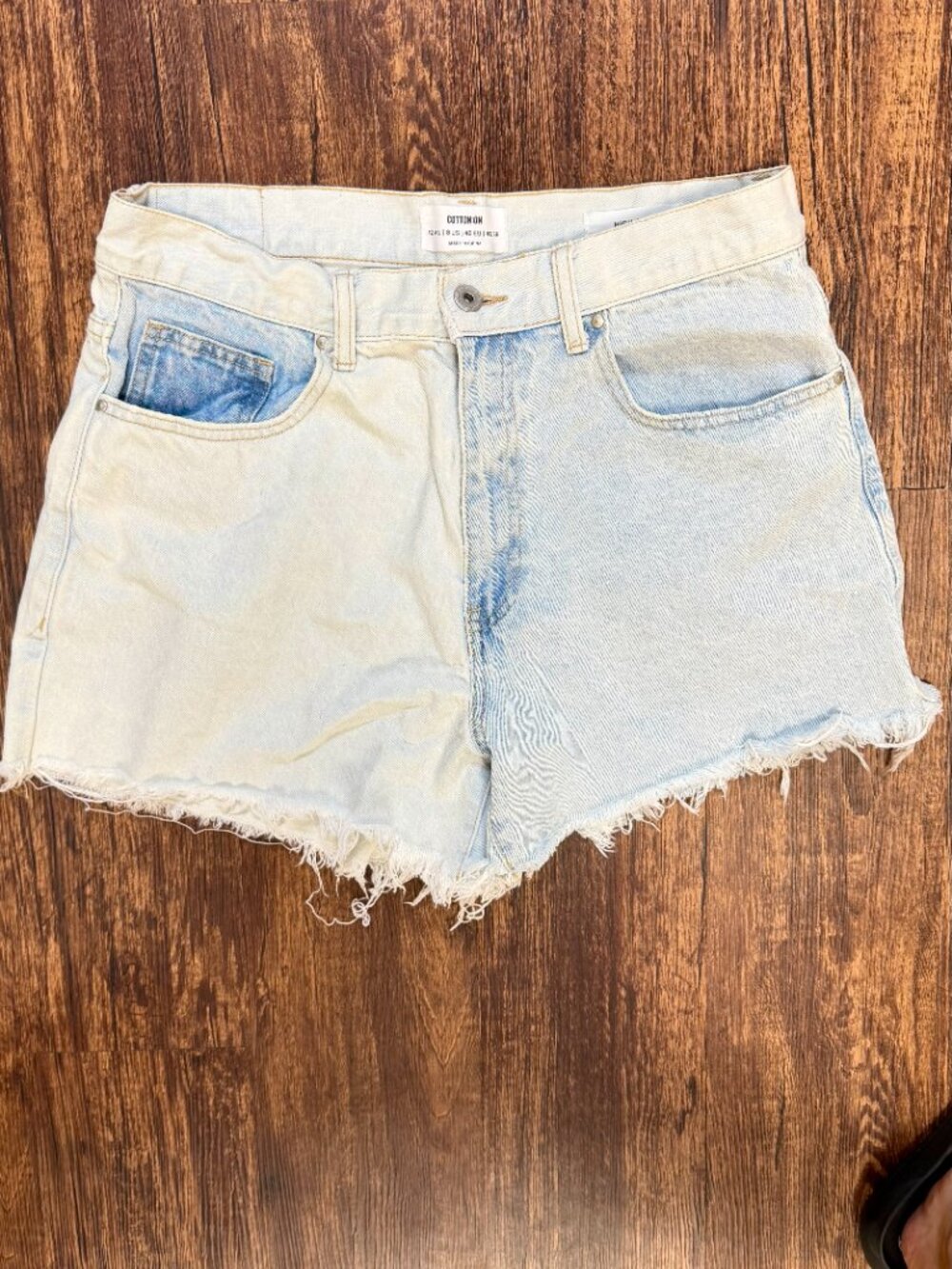 Cotton On Two-Tone Denim Shorts
